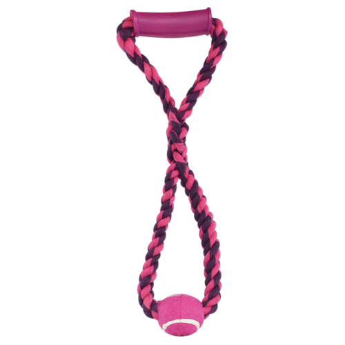 Fancy Pets - Juguete Agarradera de Cuerda con Pelota para Perro