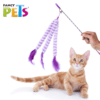 Fancy Pets - Juguete Para Gato Oruga Catch Varita con Plumas
