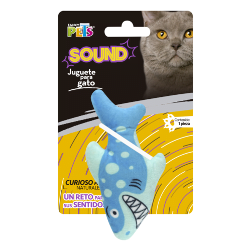 Fancy Pets - Juguete Para Gato Peluche Tiburón Sound