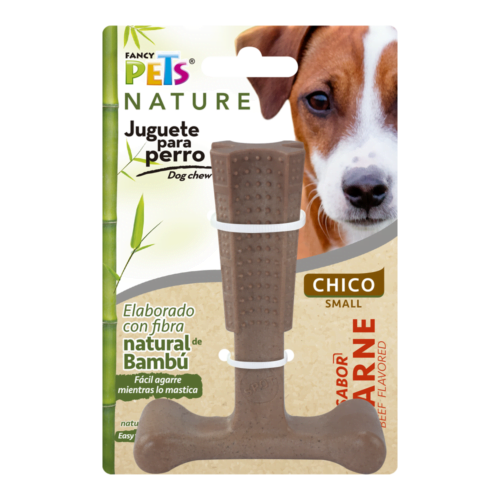 FL9323 Fancy pets - Juguete para Perro Hueso de Bambú Sabor Carne