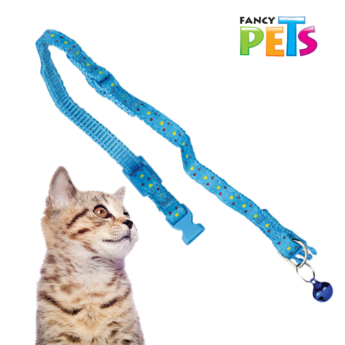 Fancy Pets - Collar para Gato Ajustable con Cascabel