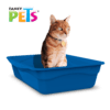 Fancy Pets - Arenero para Gato Tamaño Mediano Color Azul