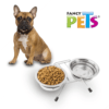 Fancy Pets - Comedero para Perros Doble de Acero Inoxidable 568 ml