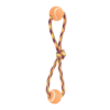 Fancy pets - Juguete para Perro Cuerda Jaladera con Nudo y Doble Pelota Pal Thread