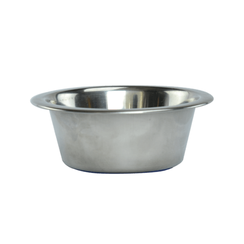 Fancy Pets - Plato para Perros de Acero Inoxidable con Base Anti-derrapante 8oz