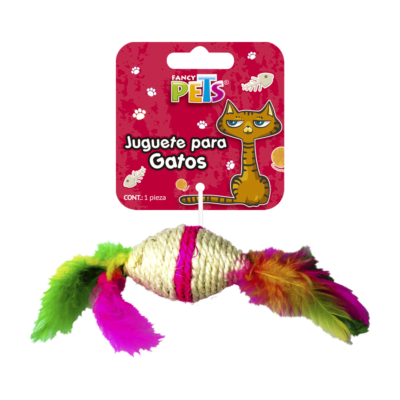 Fancy Pets - Juguete para Gato Caramelo con Plumas