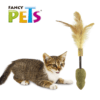 Fancy Pets - Juguete para Gato con Catnip Varita Ratón con Pluma