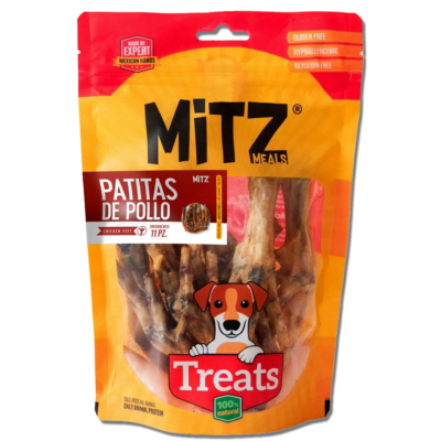 Mitz - Patitas de pollo deshidratadas para Perros 11 piezas