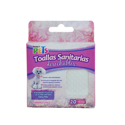 Fancy pets - Toallas Sanitarias para Perros - 20 Piezas