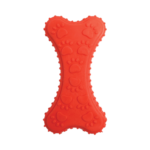 fl8509_2 Fancy pets - Juguete para Perro Hueso de Caucho con Huellas
