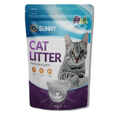 Sunny Pets - Arena para Gatos Aroma Limón 3kg