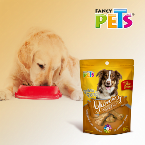 Fancy Pets - Galletas para Perros Yummy Premios Sabor Pollo