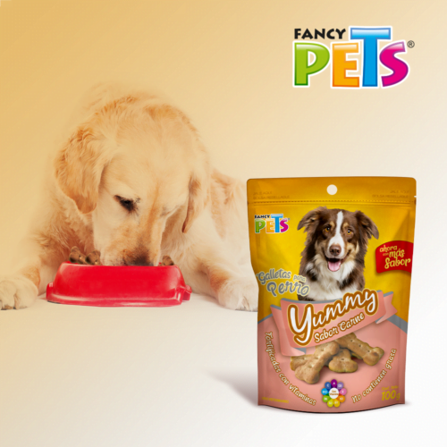 Fancy Pets - Galletas para Perros Yummy Premios Sabor Carne