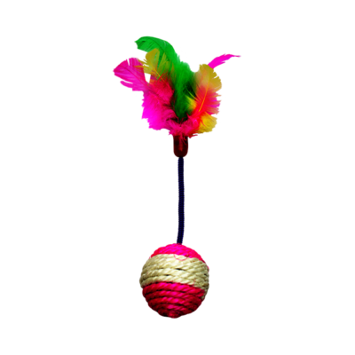 Fancy Pets - Juguete para Gato Pelota con Plumas