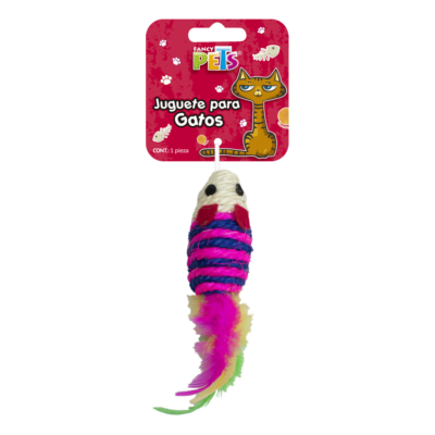 Fancy Pets - Juguete para Gatos Ratón Con Plumas