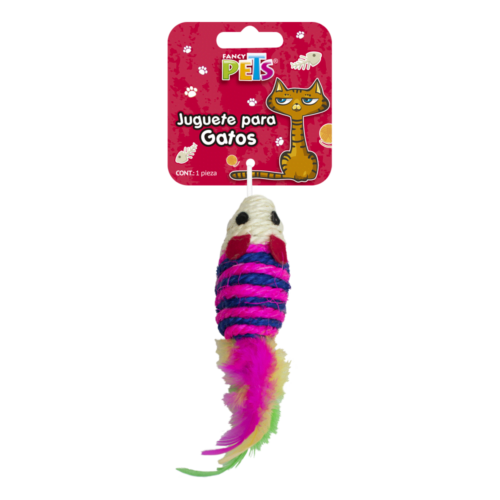 FL8747 Fancy Pets - Juguete para Gatos Ratón Con Plumas