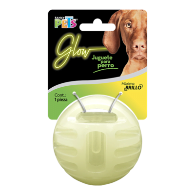 Pelota para perro glow que brilla en la oscuridad