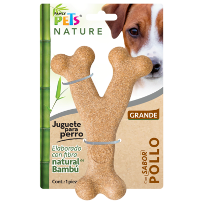 Juguete Masticable para Perro Hueso de Bambú