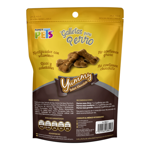 Fancy Pets - Galletas para Perros Yummy Premios Sabor Chocolate