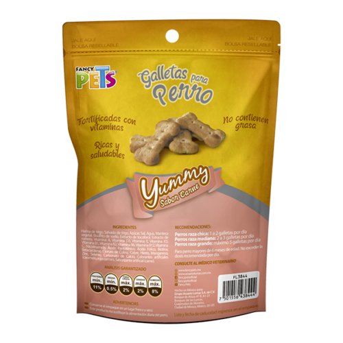 Fancy Pets - Galletas para Perros Yummy Premios Sabor Carne