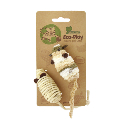 Fancy Pets - Juguete para Gatos Ratón Ecoplay 2 piezas