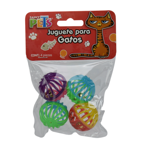 Pelotas de colores para Gatos 4 piezas Pelotas de colores para Gatos 4 piezas