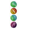 Fancy Pets - Pelotas de colores para Gatos 4 piezas