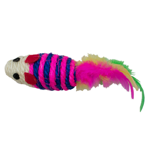 fl8747_2 Fancy Pets - Juguete para Gatos Ratón Con Plumas