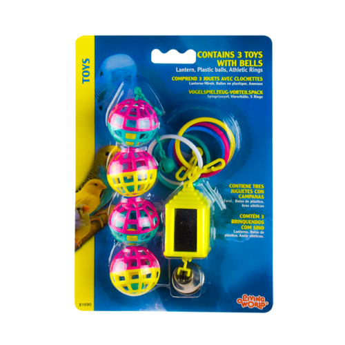 hb1690_2 Hagen - Juguete para Aves Triple con Campanas