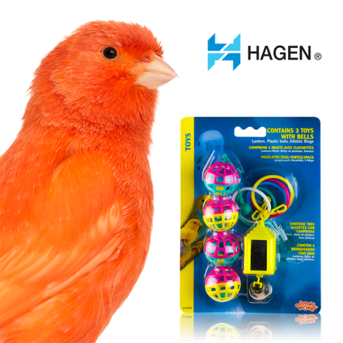 hb1690_m_2 Hagen - Juguete para Aves Triple con Campanas