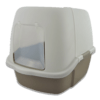Arenero para Gatos Toilet Deluxe con Puerta Abatible Incluye pala y rejilla limpiadora