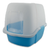 Arenero para Gatos Toilet Deluxe con Puerta Abatible Incluye pala y rejilla limpiadora