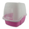 Arenero para Gatos Toilet Deluxe con Puerta Abatible Incluye pala y rejilla limpiadora