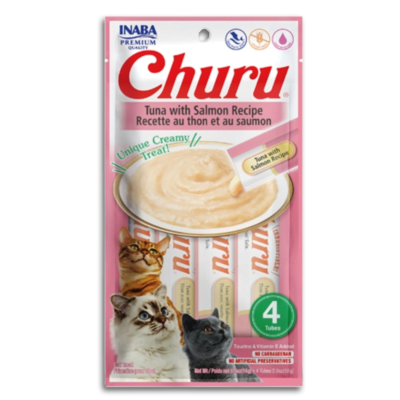 Consiente a tu minino con los deliciosos tubos saludables de Churu, Premios que harán feliz a tu gatito por su sabor y su nutrición.