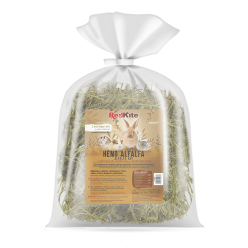 Redkite - Heno de Alfalfa para Pequeños Mamíferos 500 gr