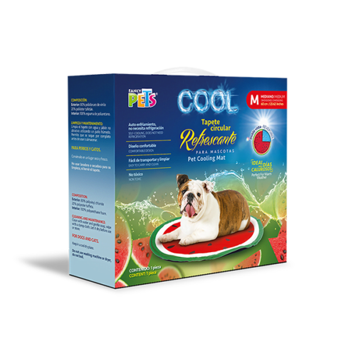 Fancy Pets - Tapete Refrescante para Perros Circular Sandia Cool  M