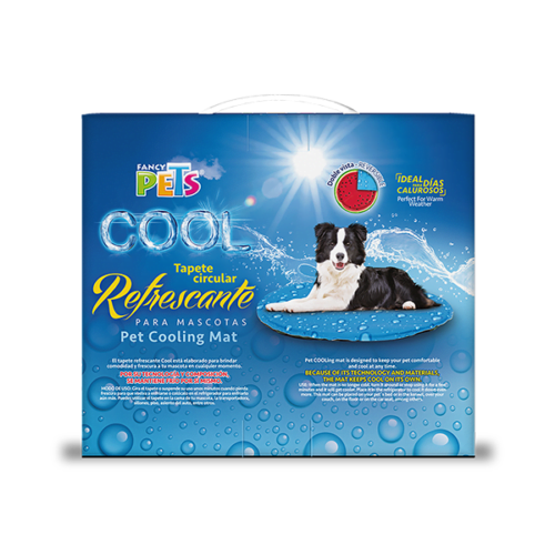 Fancy Pets - Tapete Refrescante para Perros Circular Sandia Tamaño Grande