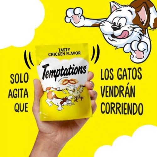 Premios para Gatos - Temptations Snack Sabor Pollo