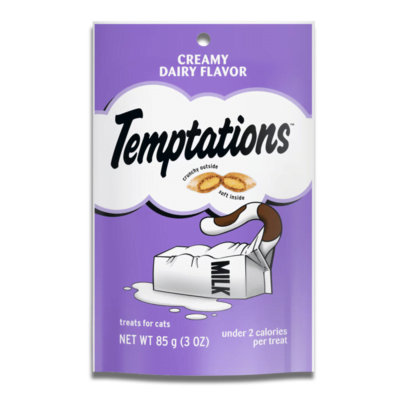Premios para Gatos - Temptations Snacks Sabor Lácteo Cremoso