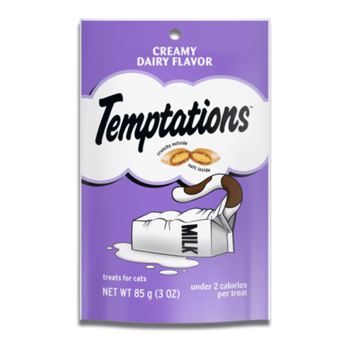 Premios para Gatos - Temptations Snacks Sabor Lácteo Cremoso