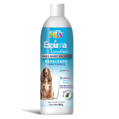 Fancy Pets - Espuma para Baño en Seco con Repelente Essentials 300gr