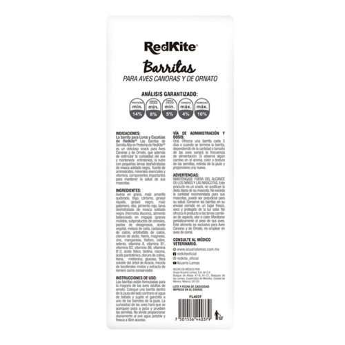 Redkite - Barrita para Aves Canoras Alta en Proteínas 2 Piezas