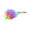 Juguete para gato de peluche color arcoíris diseñado para saciar el instinto cazador de tu gato, que como depredador se encuentra siempre al acecho