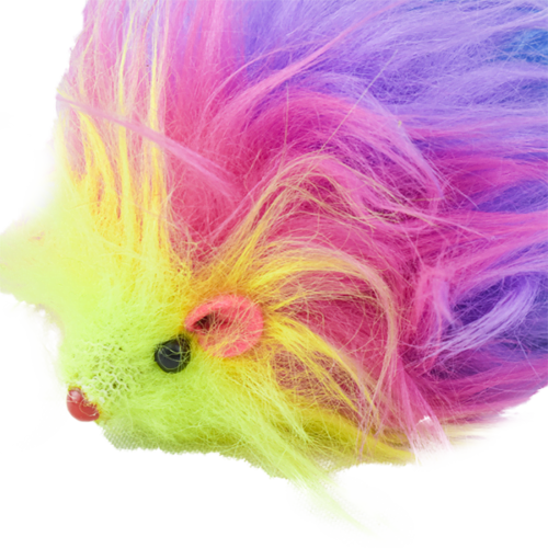 fl8260_e_3 Fancy Pets - Juguete para Gato Ratón de peluche Arcoíris