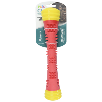 Juguete para perros masticable, suave y resistente, en forma de vara, ideal para satisfacer el instinto de morder de los perros. Posee un agradable textura, la cual fomenta su aceptación, que masajea sutilmente las encías y dientes mientras el perro lo manipula.