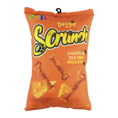 Fancy Pets - Juguete de Tela Doggie Scrunch Queso para perros