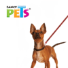 Fancy Pets - Correa para Perros XCH con Ultra Grip y Bandas Reflejantes Color Rojo