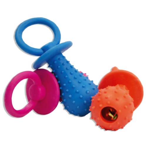 Juguete para Perros de Caucho con Sonido de Cascabel