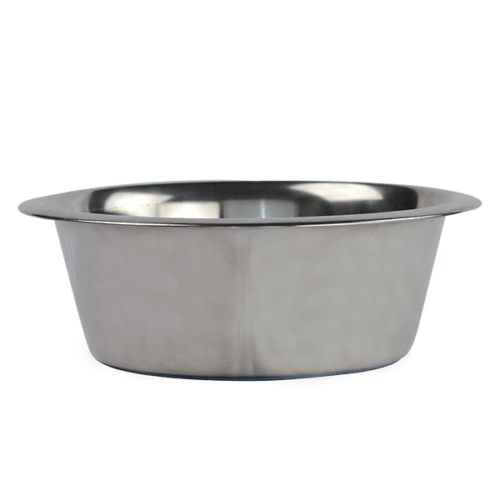 Fancy Pets - Plato de Acero Inoxidable para Perros con Base Anti-derrapante 64oz