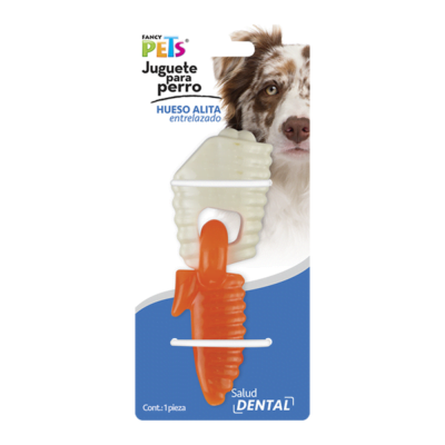 Fancy Pets - Juguete para perro Hueso Dental con Alita Entrelazado